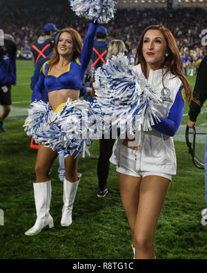 Los Angeles, CA, USA. 16th Dec, 2018. Rams Cheerleader Ally M will represent the Rams at the Pro Bowl, seen during the NFL Philadelphia Eagles vs Los Angeles Rams at the Los Angeles Memorial Coliseum in Los Angeles, Ca on December 16 2018. Jevone Moore Credit: csm/Alamy Live News Stock Photo