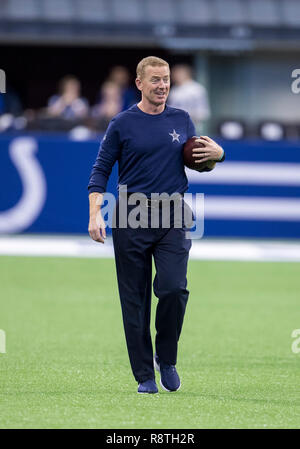 December 16, 2018: Dallas Cowboys center Joe Looney (73) during NFL  football game action between the Dallas Cowboys and the Indianapolis Colts  at Lucas Oil Stadium in Indianapolis, Indiana. Indianapolis defeated Dallas