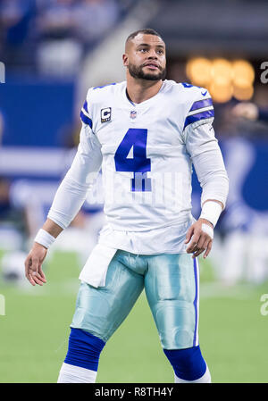 December 16, 2018: Dallas Cowboys center Joe Looney (73) during NFL  football game action between the Dallas Cowboys and the Indianapolis Colts  at Lucas Oil Stadium in Indianapolis, Indiana. Indianapolis defeated Dallas