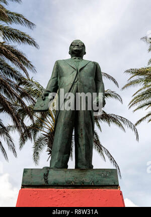 Statue Memorial to Dr. Efrain Jonckheer  at Rif Fort Willemstad Curacao Stock Photo