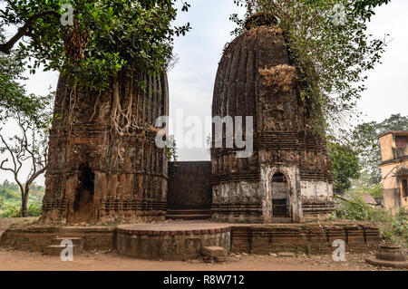 Ancient Hindu temples of Malla Dynasty at Bishnupur, west bengal, India. Stock Photo