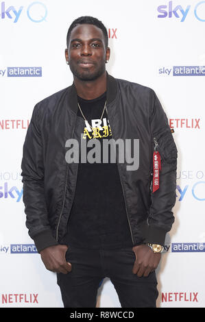 Celebrities pictured at the House of Sky Q launch event to celebrate the arrival of Netflix on Sky, held at the Vinyl Factory, Soho London.  Featuring: Marcel Sommerville Where: London, United Kingdom When: 15 Nov 2018 Credit: WENN Stock Photo