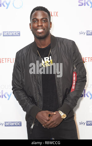 Celebrities pictured at the House of Sky Q launch event to celebrate the arrival of Netflix on Sky, held at the Vinyl Factory, Soho London.  Featuring: Marcel Sommerville Where: London, United Kingdom When: 15 Nov 2018 Credit: WENN Stock Photo