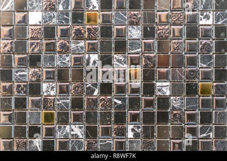the beautiful pattern of ceramics wall texture for background. Ceramic glass colorful tiles mosaic composition pattern background Stock Photo