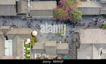 Kuanzhai Alley, Kuan Alley and Zhai Alley, Chengdu, Sichuan Province, China Stock Photo