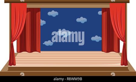 An isolated empty stage Stock Vector Image & Art - Alamy
