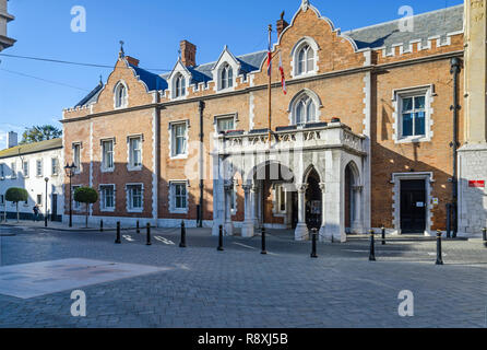 Gibraltar, British Overseas Territory -  November 8, 2018: Main Street entrance to the Governor's House, The Convent Stock Photo