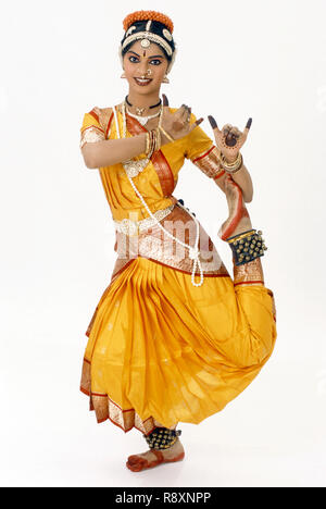 Kuchipudi classical dance: namaskar. India, Stock Photo, Picture And Rights  Managed Image. Pic. A52-372093 | agefotostock