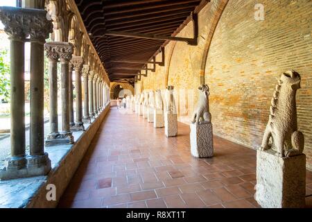 France, Haute Garonne, Toulouse, Musee des Augustins created in 1793 in the former Augustinian convent of Toulouse Stock Photo