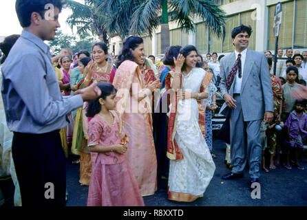 barati dancing in marriage ceremony procession MR Stock Photo