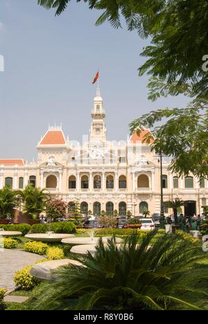Vietnam, South East Region, Ho Chi Minh City (Saigon), City Hall Stock Photo