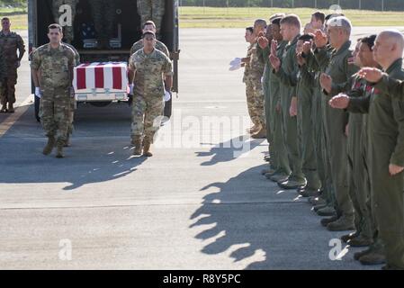 U.S. Army personnel conduct a transfer of Forward Operating Base ...