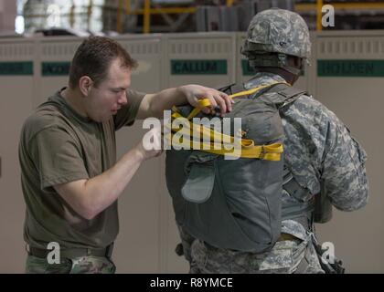 Static Line Jumpmaster Command Screening Checklist U.S. Army Sgt. Brandan Johnson of the 310th Psychological Operations ...