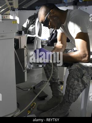 U S Air Fore Tech Sgt Arthur Williams A Biomedical Equipment Technician Bmet With The 59th Medical