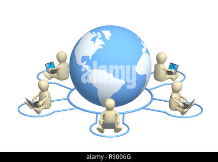 Conceptual image - global communication Stock Photo