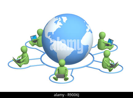 Conceptual image - global communication Stock Photo