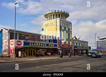 Clarence Pier building at Southsea, Portsmouth Stock Photo