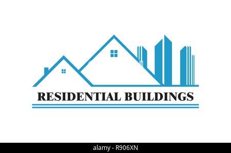 Residential building Stock Vector