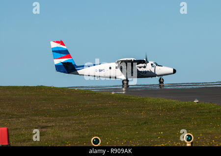 scilly isles skybus otter twin dehavilland alamy flying
