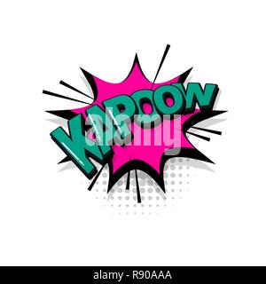 Comic text collection sound effects pop art style Stock Vector