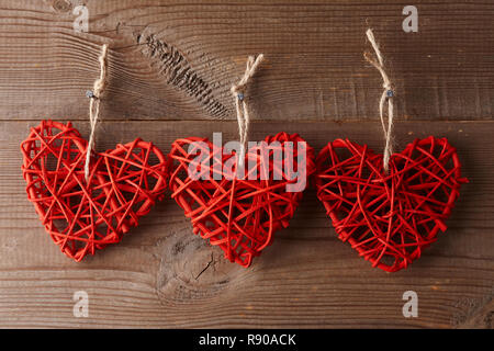 Red Heart Shape Decor Hanging on Coconut Tree in Front of Sea Stock Photo -  Image of nature, environment: 229855910