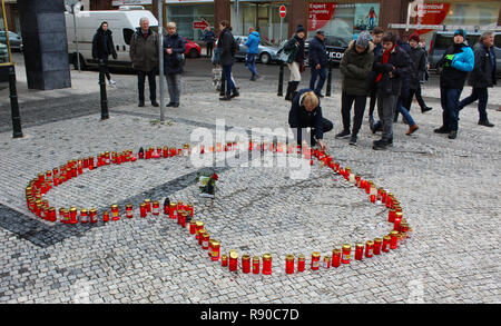 A public meeting commemorating Vaclav Havel, the late Czech dissident, playwright and first post-communist president, on the seventh anniversary of hi Stock Photo