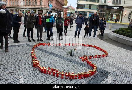 A public meeting commemorating Vaclav Havel, the late Czech dissident, playwright and first post-communist president, on the seventh anniversary of hi Stock Photo