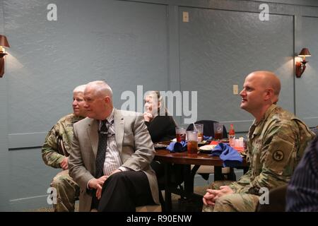 The 81st RSC Command Staff attend Oscar Sanchez' retirement ceremony held at the NCO Club on Fort Jackson, SC. Stock Photo