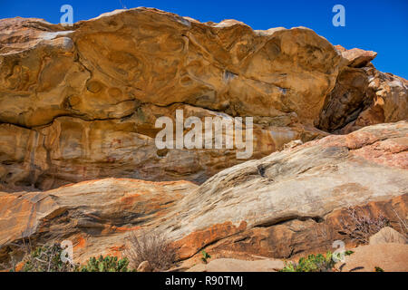 Laas Geel caves with neolithic cave paintings in Hargeisa, Somaliland. Stock Photo