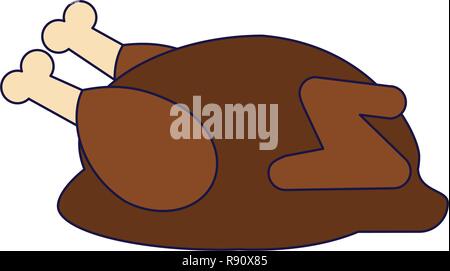 Roasted chicken cartoon Stock Vector Image & Art - Alamy