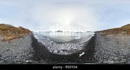 360 degree panoramic view of Summer in Arctic