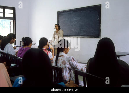 College students learning in class room of St. Stephen's college, Delhi, India, Asia Stock Photo
