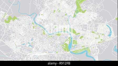Urban vector city map of Lucknow, India Stock Vector Image & Art - Alamy