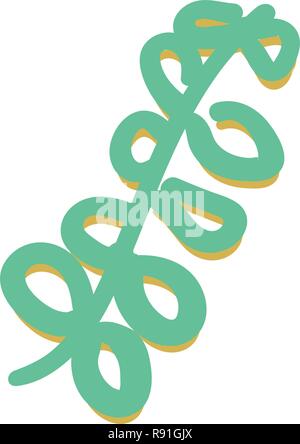 Flower graphic design. Floral elements doodle flowers. Modern botany. Vector illustration on white background. Stock Vector