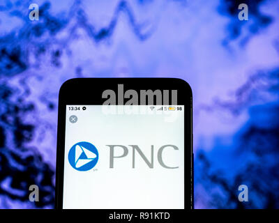Pnc Financial Services Bank Holding Company Logo Seen Displayed On