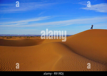 Zagora Desert,Morocco, Africa,M'Hamid, sand dunes, sandboarding Stock Photo