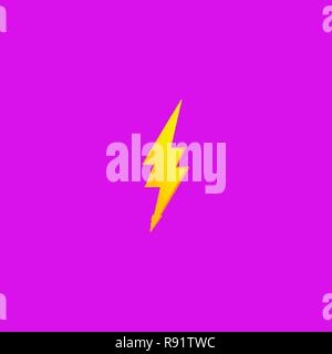 Flash and thunder bolt icon. High voltage and electricity symbol Stock Vector