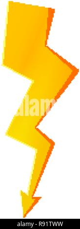 Flash and thunder bolt icon. High voltage and electricity symbol Stock Vector