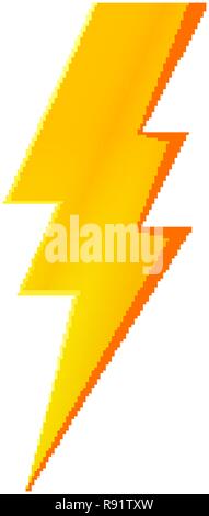 Flash and thunder bolt icon. High voltage and electricity symbol Stock Vector
