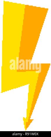 Flash and thunder bolt icon. High voltage and electricity symbol Stock Vector