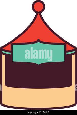circus tent isolated icon vector illustration design Stock Vector