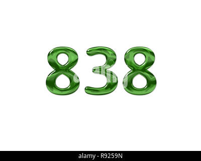 3d number 838 hi-res stock photography and images - Alamy