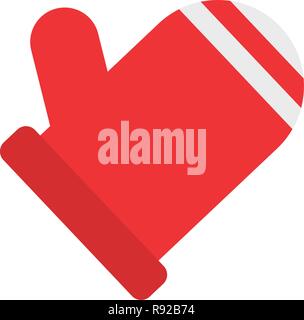Christmas glove icon over white background, vector illustration Stock ...