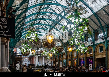 Mistletoe And Christmas Baubles Stock Photo 283349346 Alamy