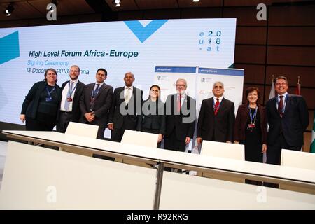 Vienna, Austria, December 18, 2018 High-Level Forum Africa Europe Credit: Lidia Mukhamadeeva/Alamy Live News Stock Photo
