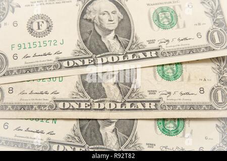 Athens, Greece. 19th Dec, 2018. One (1) dollar bills seen displayed. Credit: Nikolas Joao Kokovlis/SOPA Images/ZUMA Wire/Alamy Live News Stock Photo