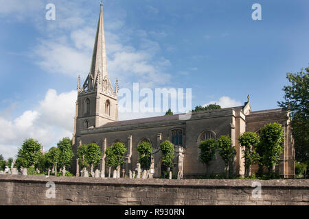 Anglican Christ Church in Conservation District of Bradford-on-Avon, Wiltshire. Bradford Deanery of the Diocese of Salisbury. Stock Photo