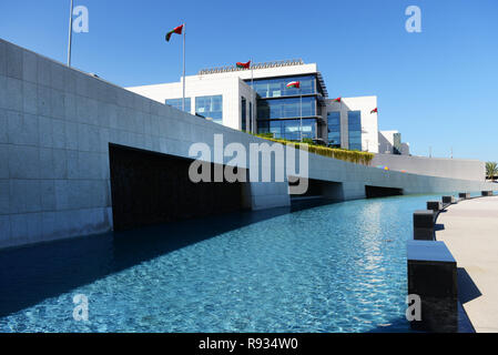 The modern and beautiful Muscat international airport in Oman. Stock Photo