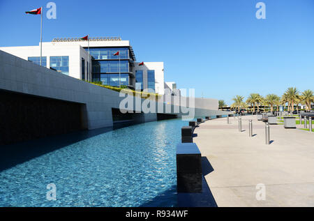 The modern and beautiful Muscat international airport in Oman. Stock Photo