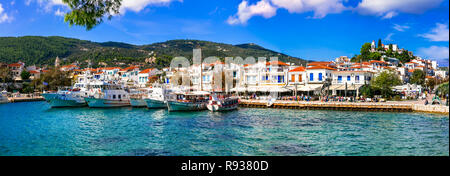 Beautiful Skiathos island,panoramic view,Sporades,Greece. Stock Photo